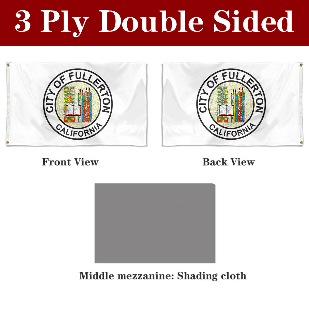 Fyon Fullerton, California Flag Banner