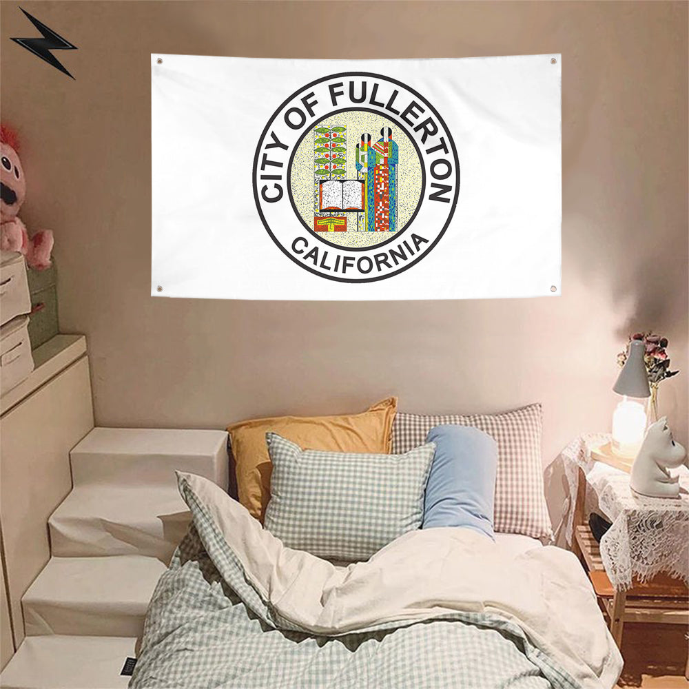 Fyon Fullerton, California Flag Banner