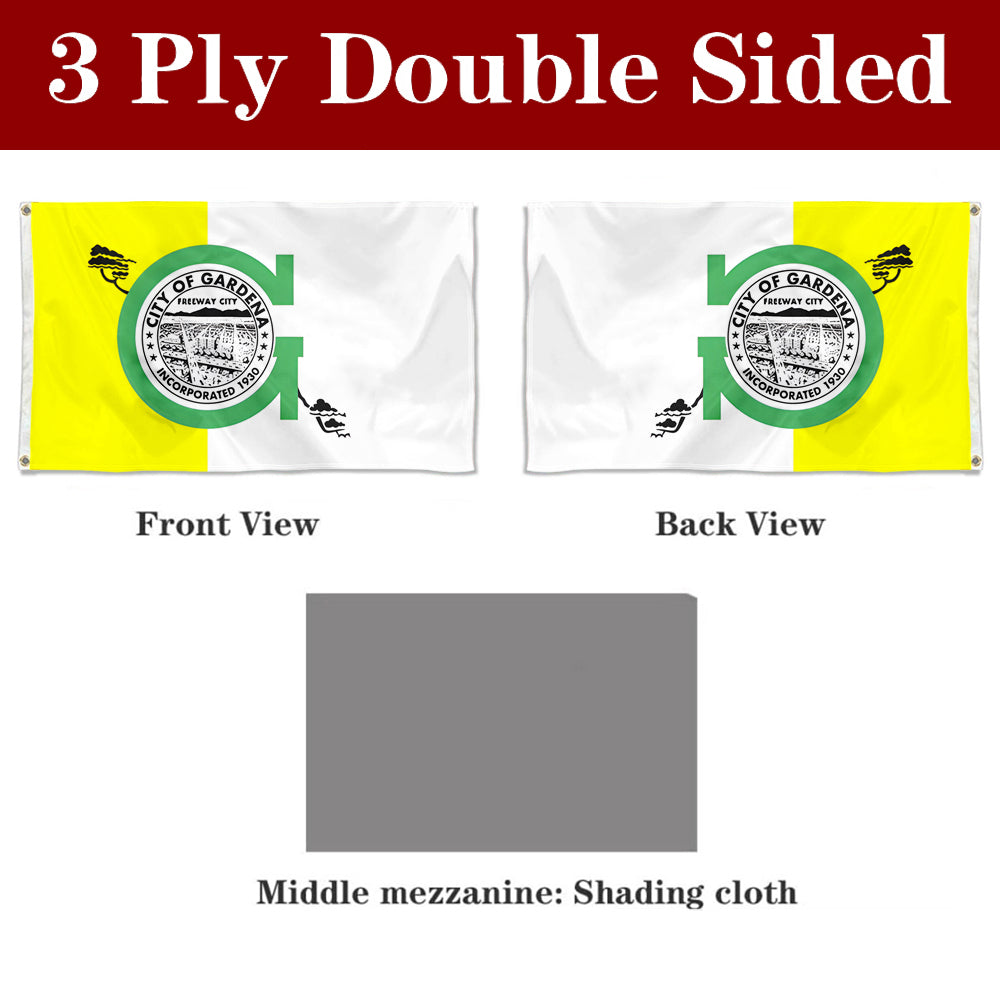 Fyon Gardena, California Flag Banner