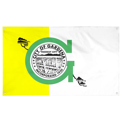 Fyon Gardena, California Flag Banner