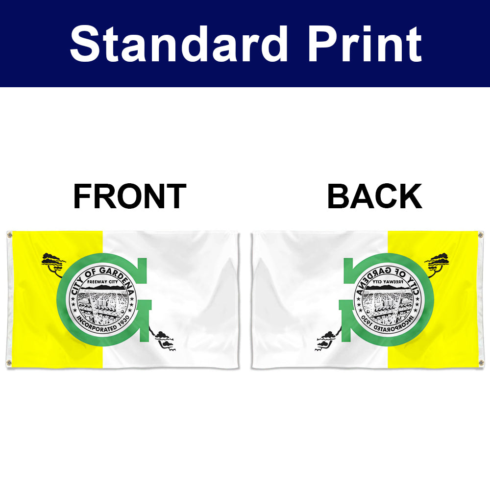 Fyon Gardena, California Flag Banner