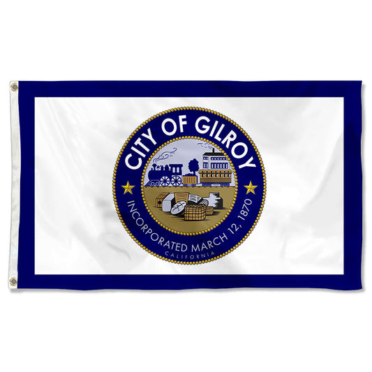 Fyon Gilroy, California Flag Banner