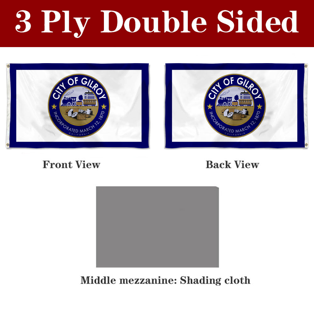 Fyon Gilroy, California Flag Banner