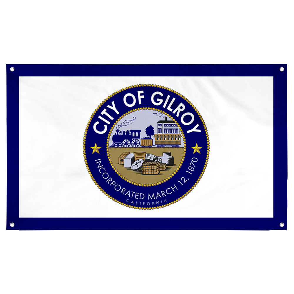 Fyon Gilroy, California Flag Banner