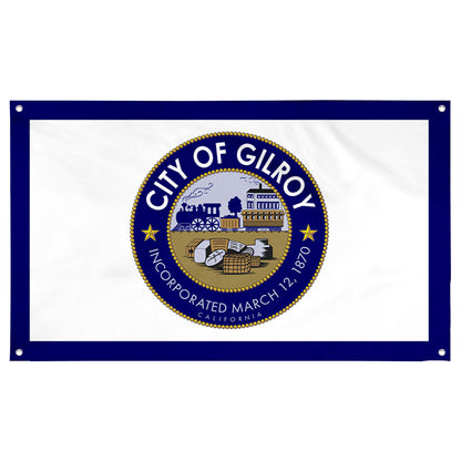 Fyon Gilroy, California Flag Banner