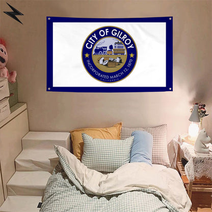 Fyon Gilroy, California Flag Banner