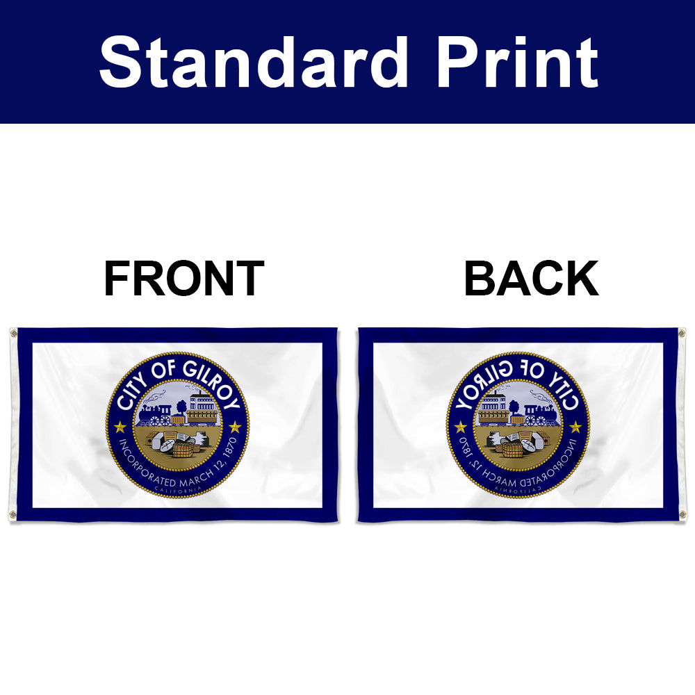Fyon Gilroy, California Flag Banner