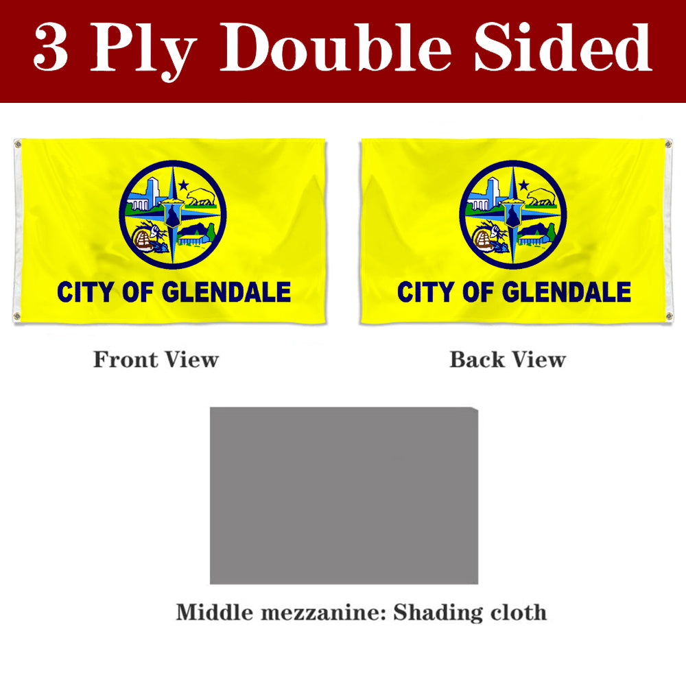 Fyon Glendale, California Flag Banner