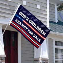 Fyon God's Children are not for sale God Flag indoor and outdoor Banner
