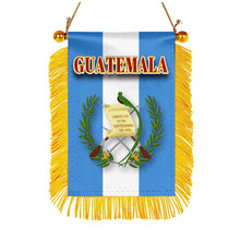 Guatemala Flag Mini Car Rearview Mirror Flag Banner - 2PC