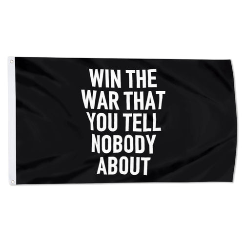 Fyon Gym Motivation Flag Win The War You Tell Nobody About Flag  Indoor and Outdoor Banner