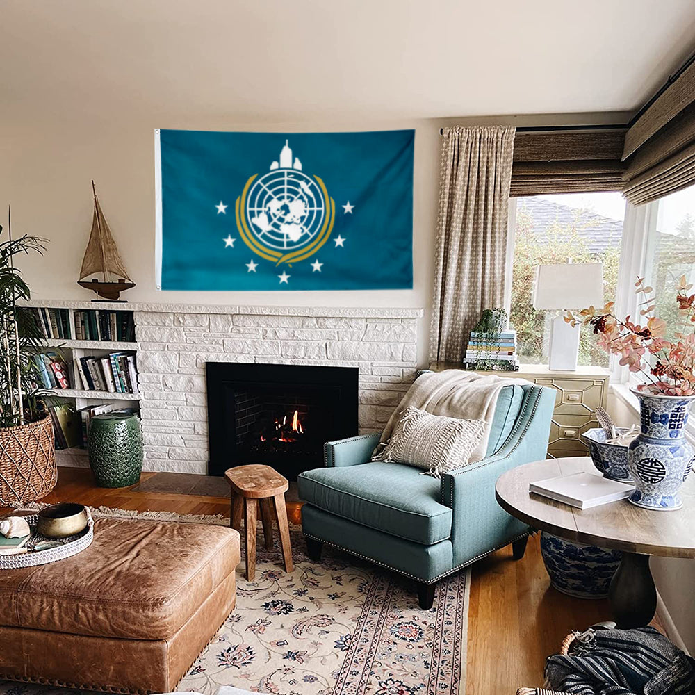 Fyon Super Earth Flag Indoor and outdoor banner