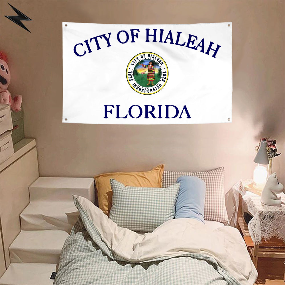 Fyon Hialeah, Florida Flag Banner