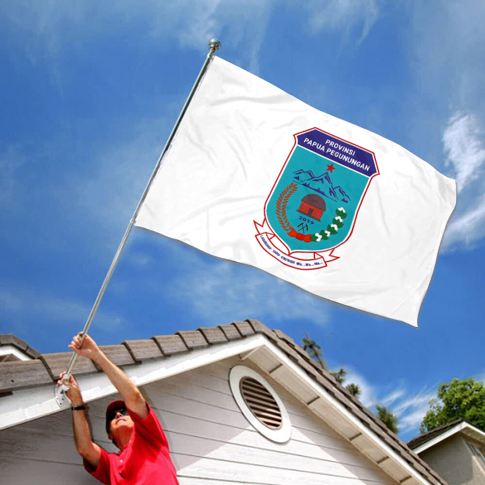 Fyon Highland Papua Province, Indonesia Flag Indoor and outdoor banner