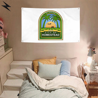 Fyon Homestead, Florida flag Banner
