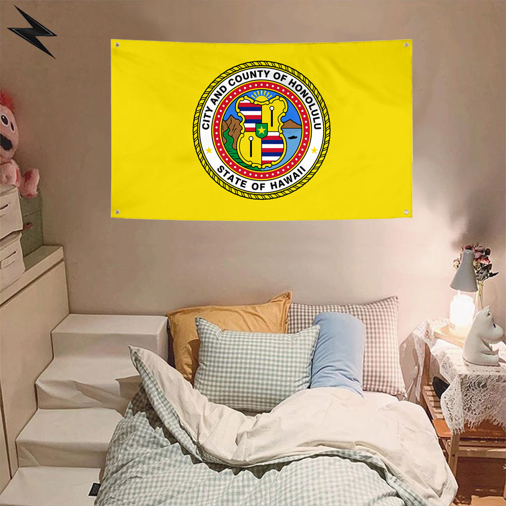 Fyon Honolulu, Hawaii Flag Banner