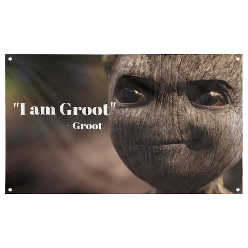 Fyon I Am Groot Flag Decor Banner