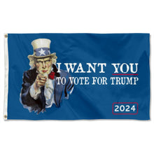 Fyon I Want You to Vote for Trump 2024 Flag Indoor and Outdoor Banner