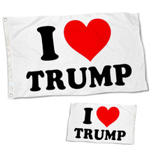 Fyon Double-sided I love TRUMP Flag Banner Black