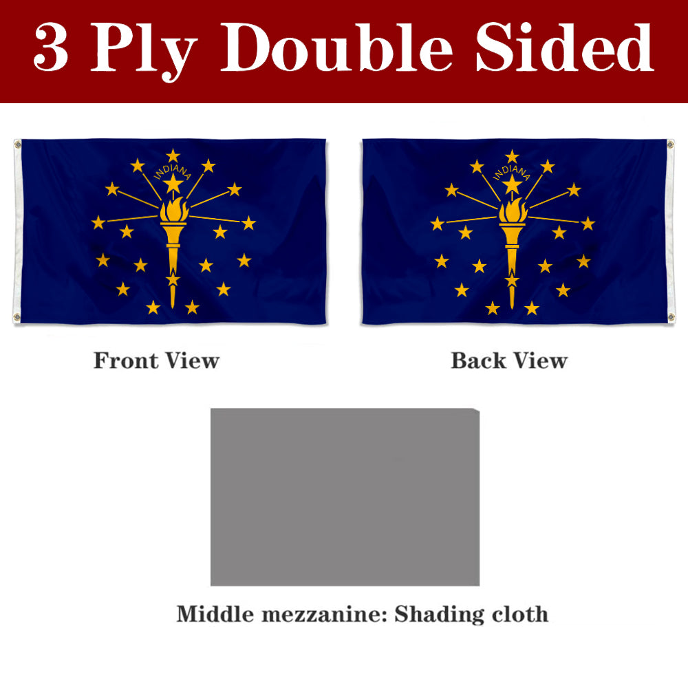 Fyon Indiana Flag Banner