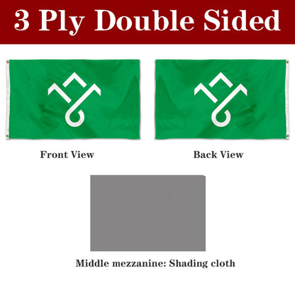 Fyon Double-sided Innlandet County, Norway Flag  Banner