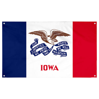 Fyon Iowa Flag Banner