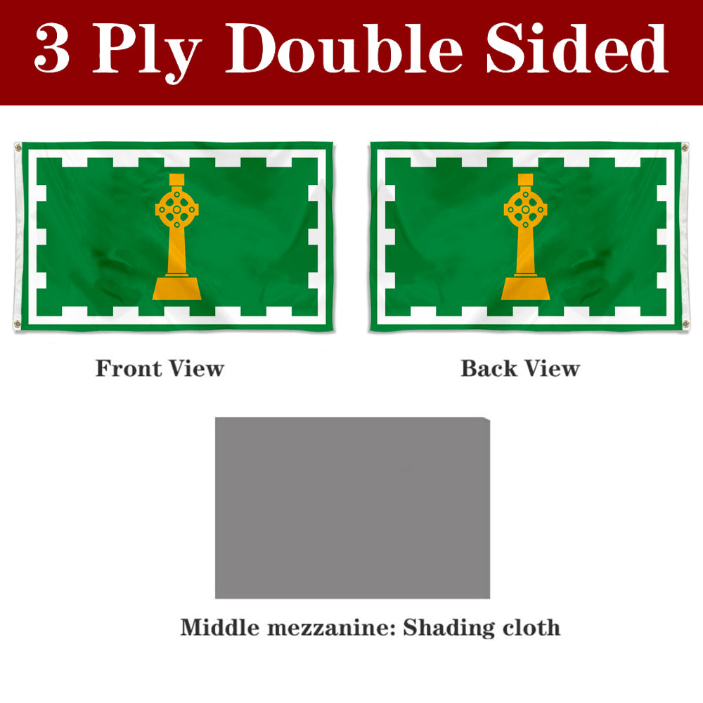 Fyon Irish Heritage Quebec Flag Banner