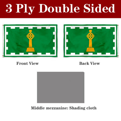 Fyon Irish Heritage Quebec Flag Banner