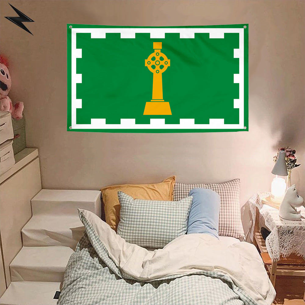 Fyon Irish Heritage Quebec Flag Banner