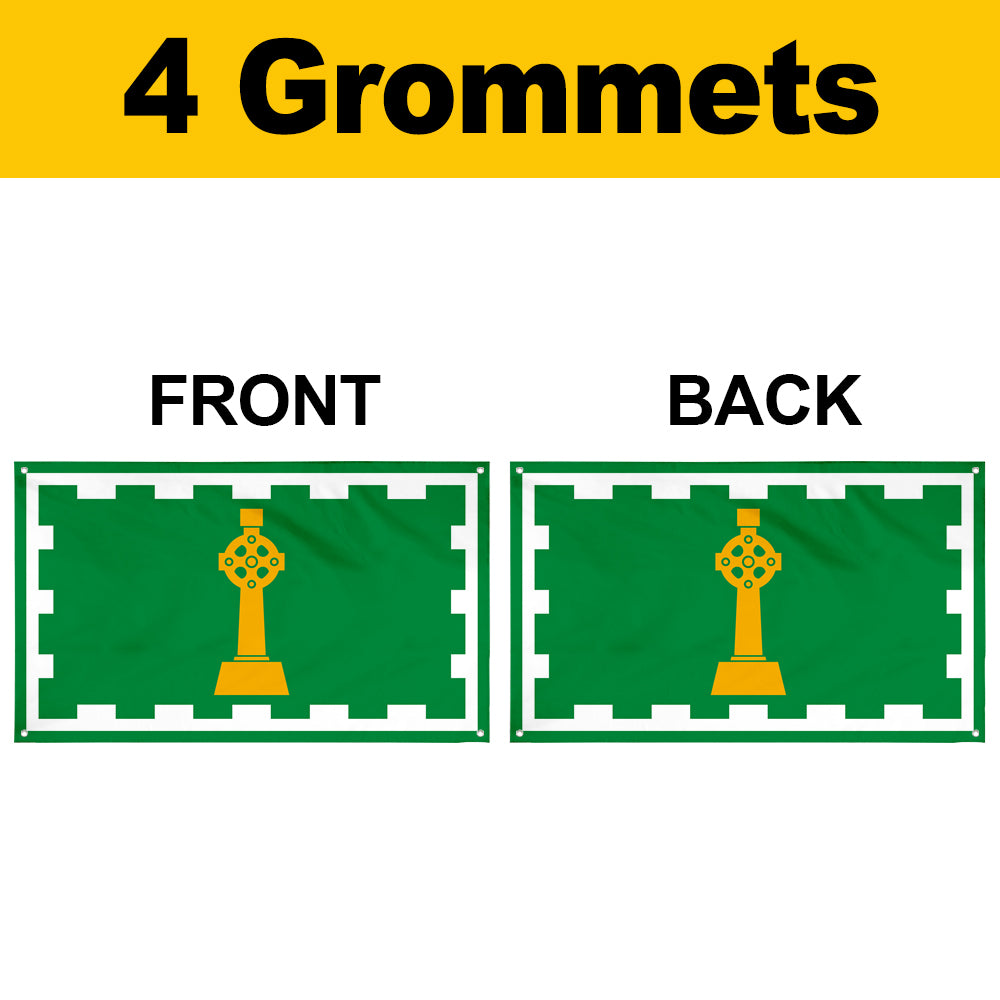 Fyon Irish Heritage Quebec Flag Banner