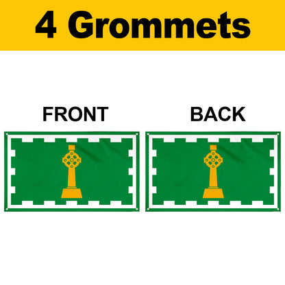 Fyon Irish Heritage Quebec Flag Banner