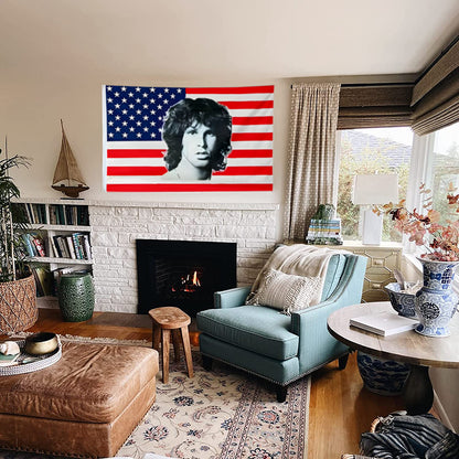 Fyon Jim Morrison USA Flag  Indoor and outdoor banner