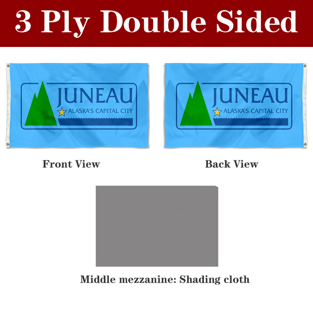 Fyon Juneau, Alaska Flag Banner