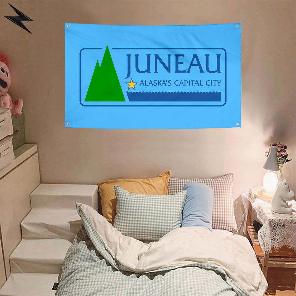 Fyon Juneau, Alaska Flag Banner