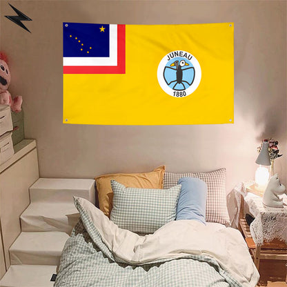 Fyon Juneau, Alaska (1970) Flag Banner