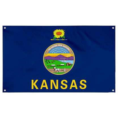 Fyon Kansas Flag Banner