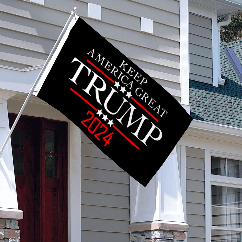 Fyon Keep America Great Trump 2024 Flag  Indoor and Outdoor Banner