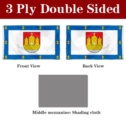 Fyon Double-sided Klaipėda County, Lithuania Flag Banner