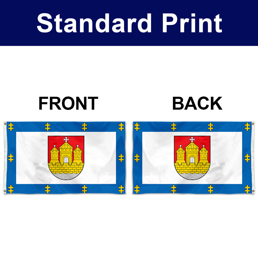 Fyon Double-sided Klaipėda County, Lithuania Flag Banner