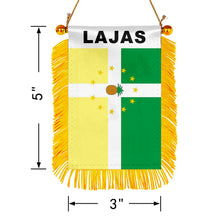 Fyon Lajas Flag Mini Car Rearview Mirror Flag Banner - 2PC