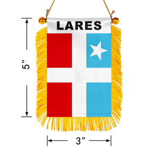 Fyon Lares Flag Mini Car Rearview Mirror Flag Banner - 2PC