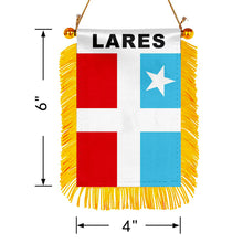 Fyon Lares Flag Mini Car Rearview Mirror Flag Banner - 2PC