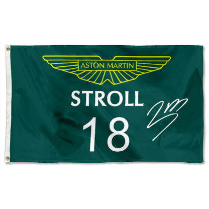 Fyon Lance Stroll  Aston Martin 18# Flag  Banner