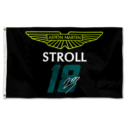 Fyon Lance Stroll  Aston Martin 18# Flag  Banner