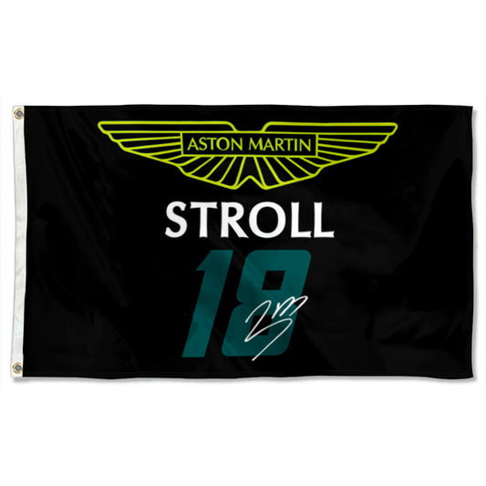 Fyon Lance Stroll  Aston Martin 18# Flag  Banner