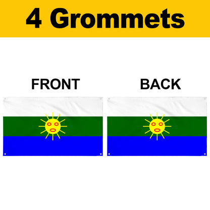 Fyon Las Piedras, Puerto Rico Flag Banner