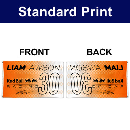 Fyon Liam Lawson 30# Flag Banner