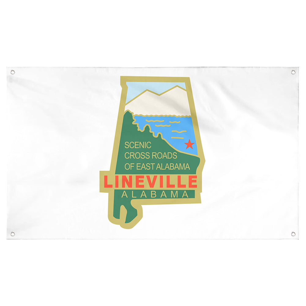 Fyon Lineville, Alabama Flag Banner