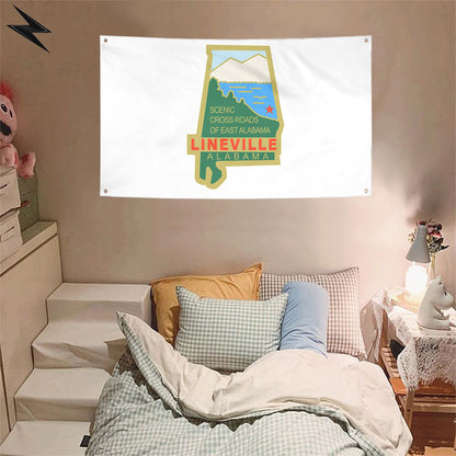 Fyon Lineville, Alabama Flag Banner