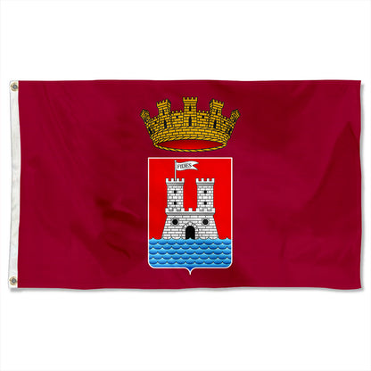 Fyon Double-sided Livorno, Italy Flag Banner